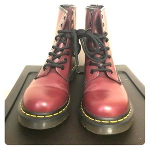 Dr. Martens Women size 6 red smooth leather